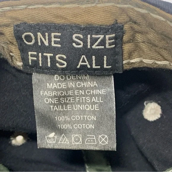 Y2K DO! Brown Denim Cap Adjustable Back Strap Men’s One Size - Picture 7 of 7